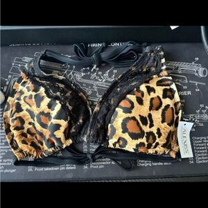 Alexiss Swim Leopard Scrunch Bikini